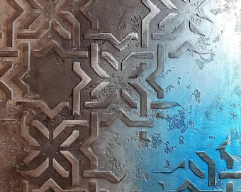 Geometric Pattern Wall Stencil, Transform your Decor, Beautiful Scandinavian Design Stencil for Walls, Unique Home Decor, Plaster Stencil
