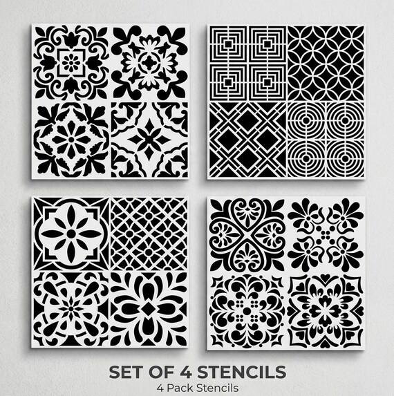 Moroccan Tile Pattern Stencil