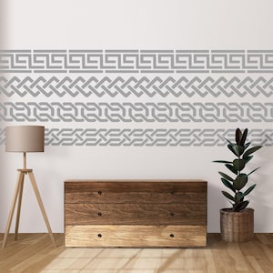 Pattern Wall Stencil, Stencils for Plaster, Transform your Decor, Reflect Your Style, Stencils for Walls, Greek Decorative Borders Stencil