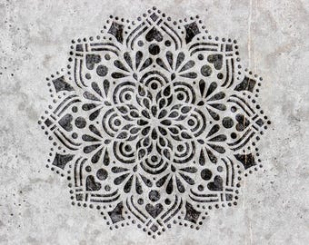 Large Mandala Wall Stencil, Reusable Boho Painting Template, Geometric Mandala Stencil for Walls, Furniture and DIY Home Decor