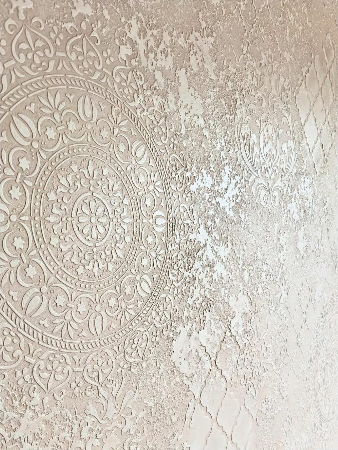 Wall Stencil Set, Damask Oriental Wall Stencil Set, Eastern Moroccan ...
