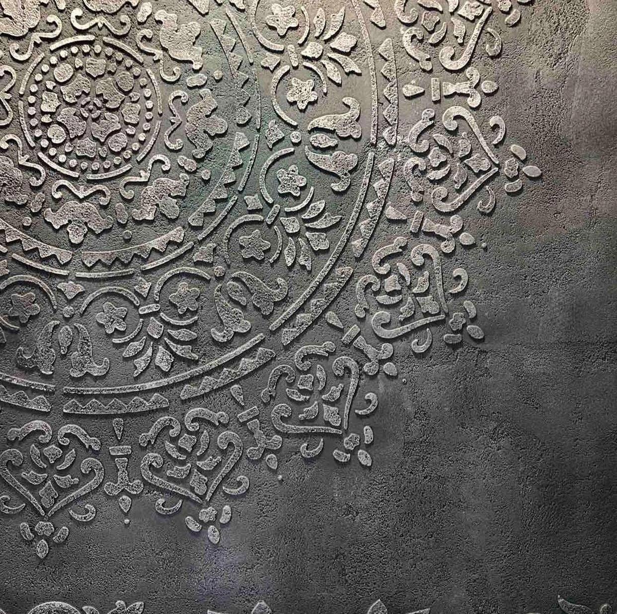 Pochoir Marocain à Motif Treillis De Marrakech - Décoration Murale D'intérieur - Pochoir Réutilisable En Mylar 190 (S/17 X 19 Cm/voir Images