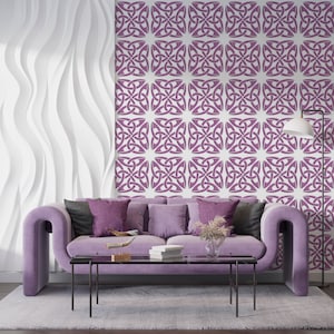Moroccan Tile Stencil Wall Decor, Geometric Pattern Stencil, Floral Trellis Wall Stencil, Moorish Design, DIY Wall Deco, Symmetrical Pattern