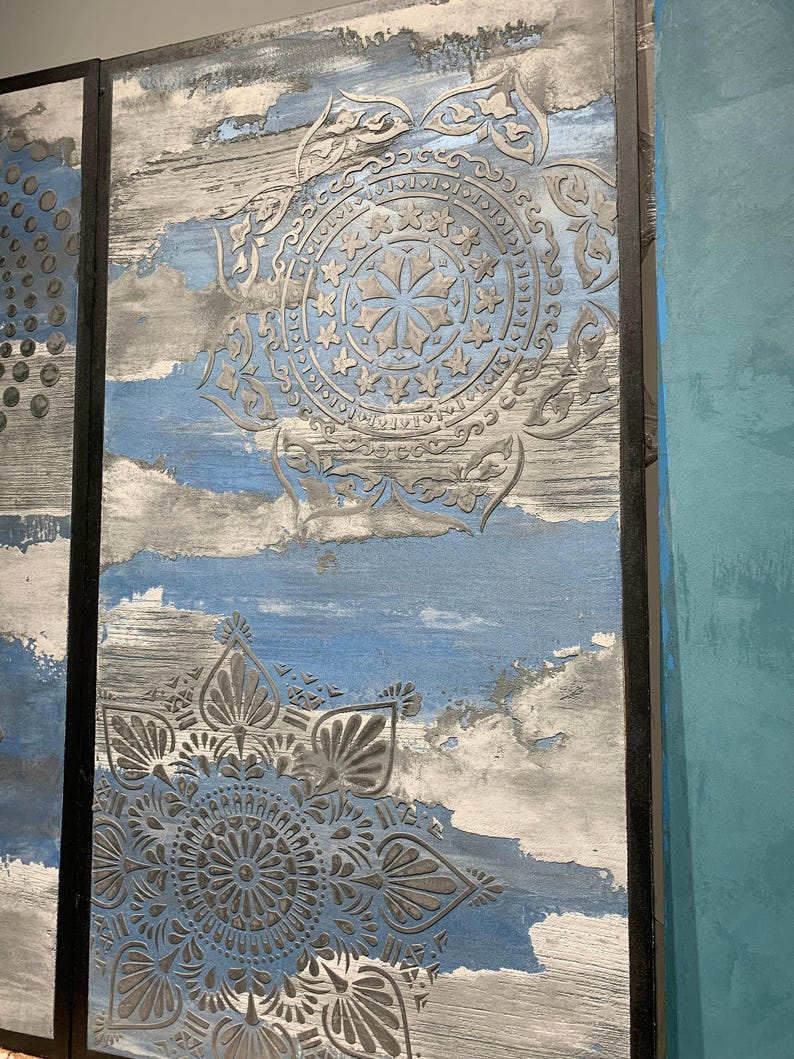 Mandala Stencil for Wall Painting, Reusable Wall Stencil, Tile Stencil ...