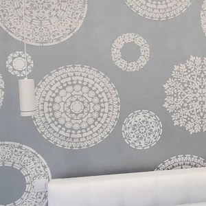 Wall Stencil Pattern, Mandala Stencil, Moroccan Stencil, Reusable DIY Craft Mylar Stencil, Paint Home Decor Stencil, Plaster Wall Stencil