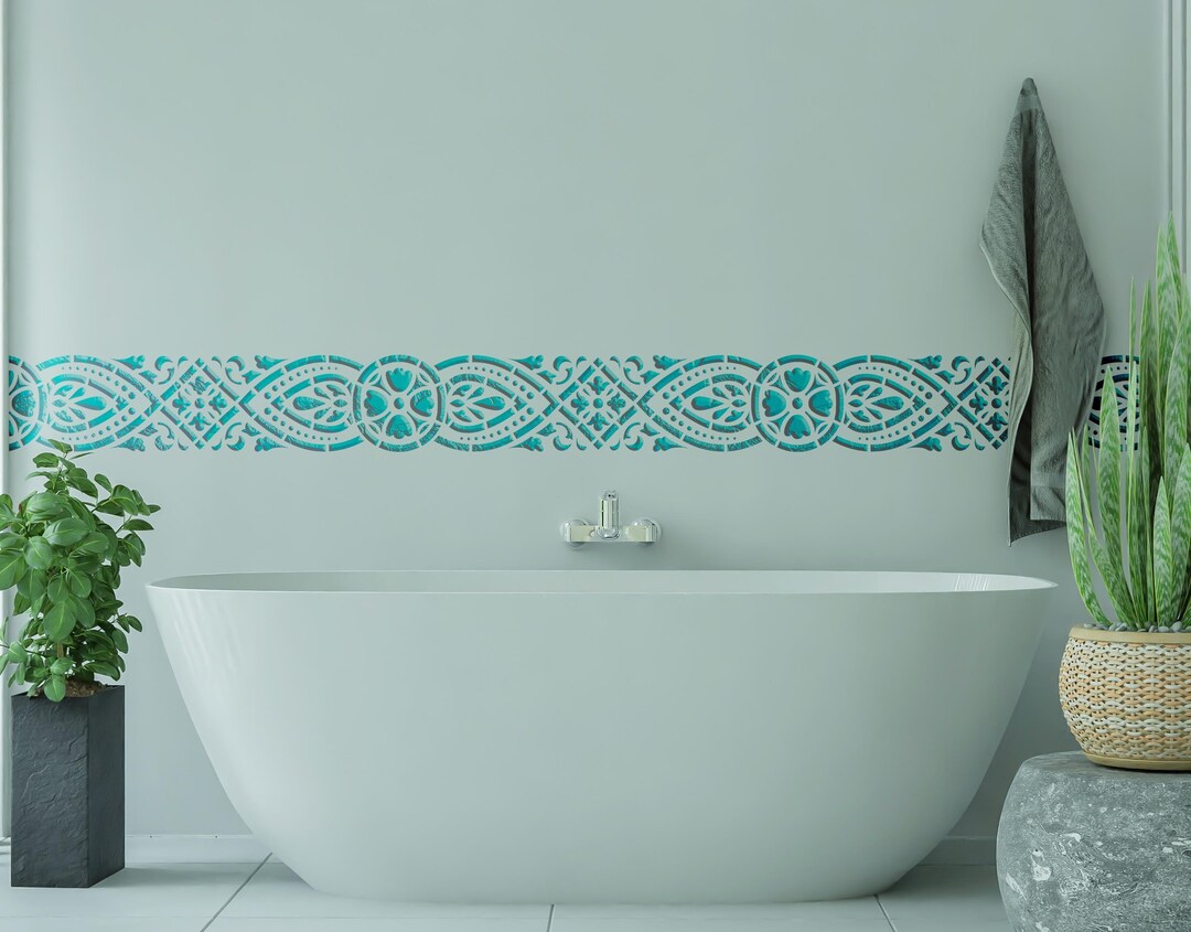Reusable Stencil for 3D Wall Art, Moroccan Style Wall Stencil for ...
