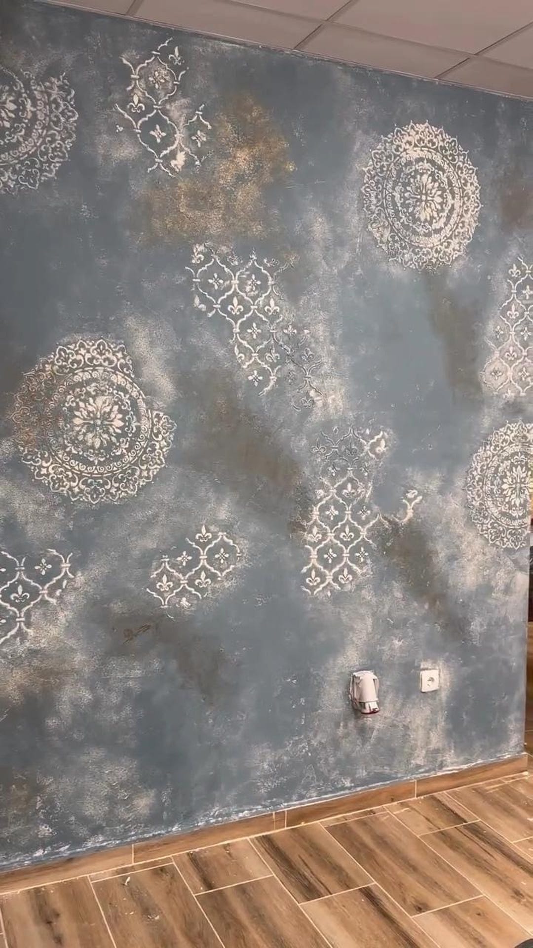 Stencil Set Accent Wall Design Large Mandala Pattern Wall Paint Stencil ...