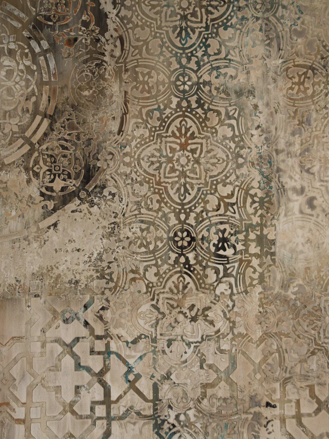 Wall Stencils Set for Home Decor, Decorative Plaster, Moroccan Pattern ...