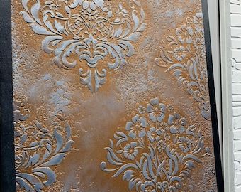 Reusable Stencils for painting, Damask stencilWall decor and Crafts, Flower Stencils, Stencil Tali&#39;s Brocade, Classical damask stencil