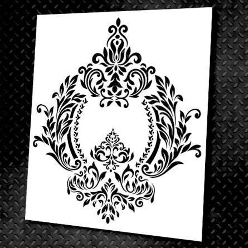 Stencil Set Accent Wall Design Large Mandala Pattern Wall Paint Stencil Eastern Geometric Wall Morocco Stencil Home Decor DIY Painting Tools Damascus