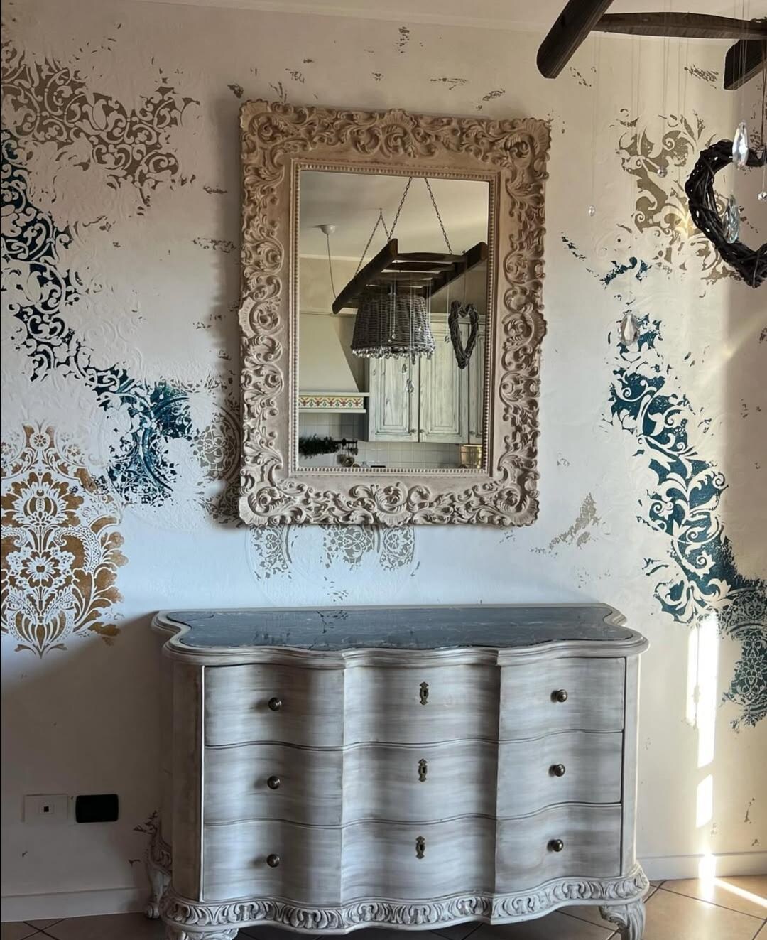 Decorative Wall Stencil Set for Home Decor, Large Wall Stencil Set ...