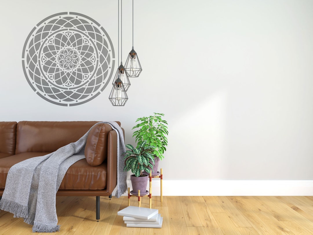 Mandala Wall Art, Mandala Wall Stencil, Reusable DIY Craft Mylar ...