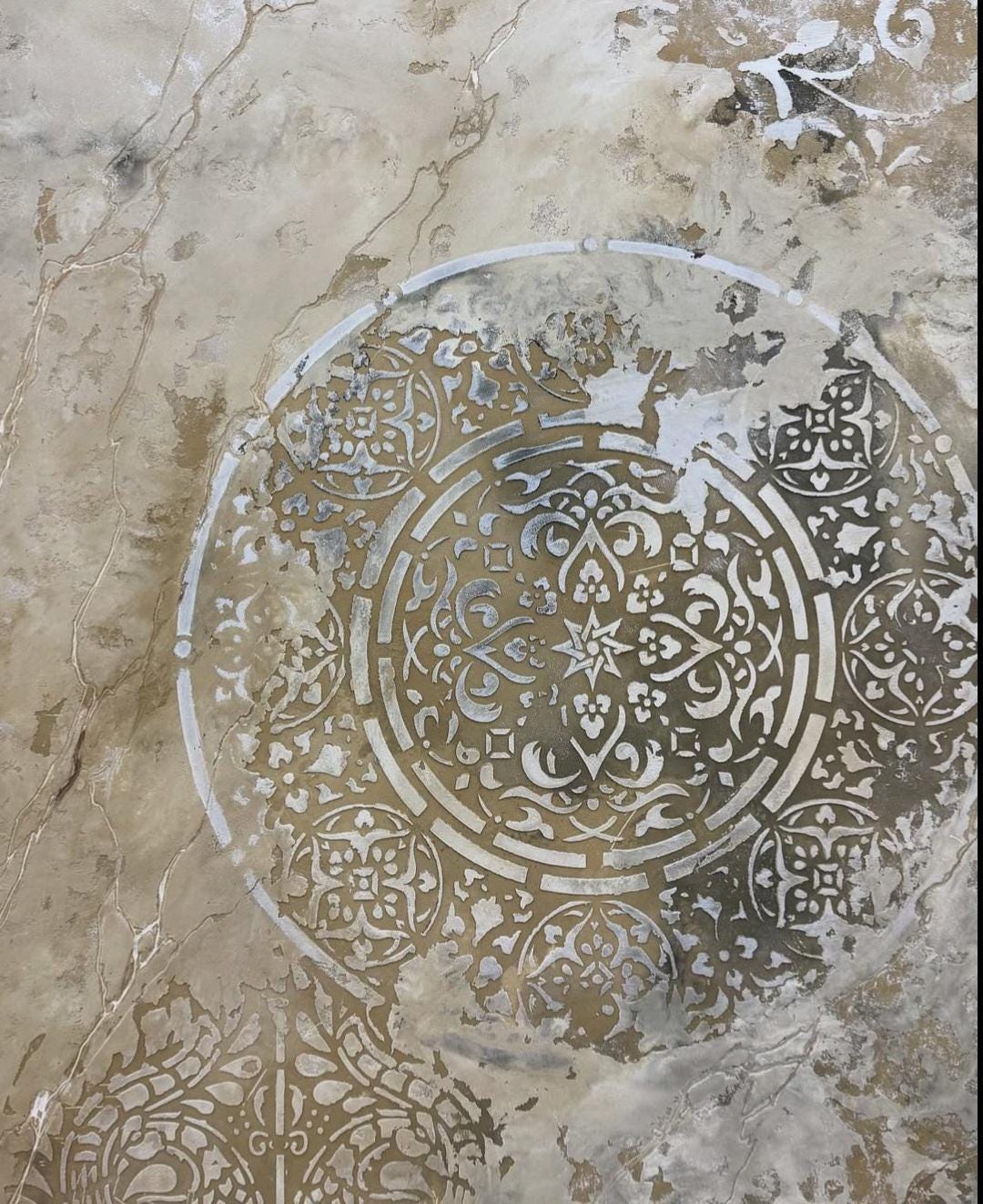 Wall Stencil Set, Damask Moroccan Patterns, Reusable Home Decor ...