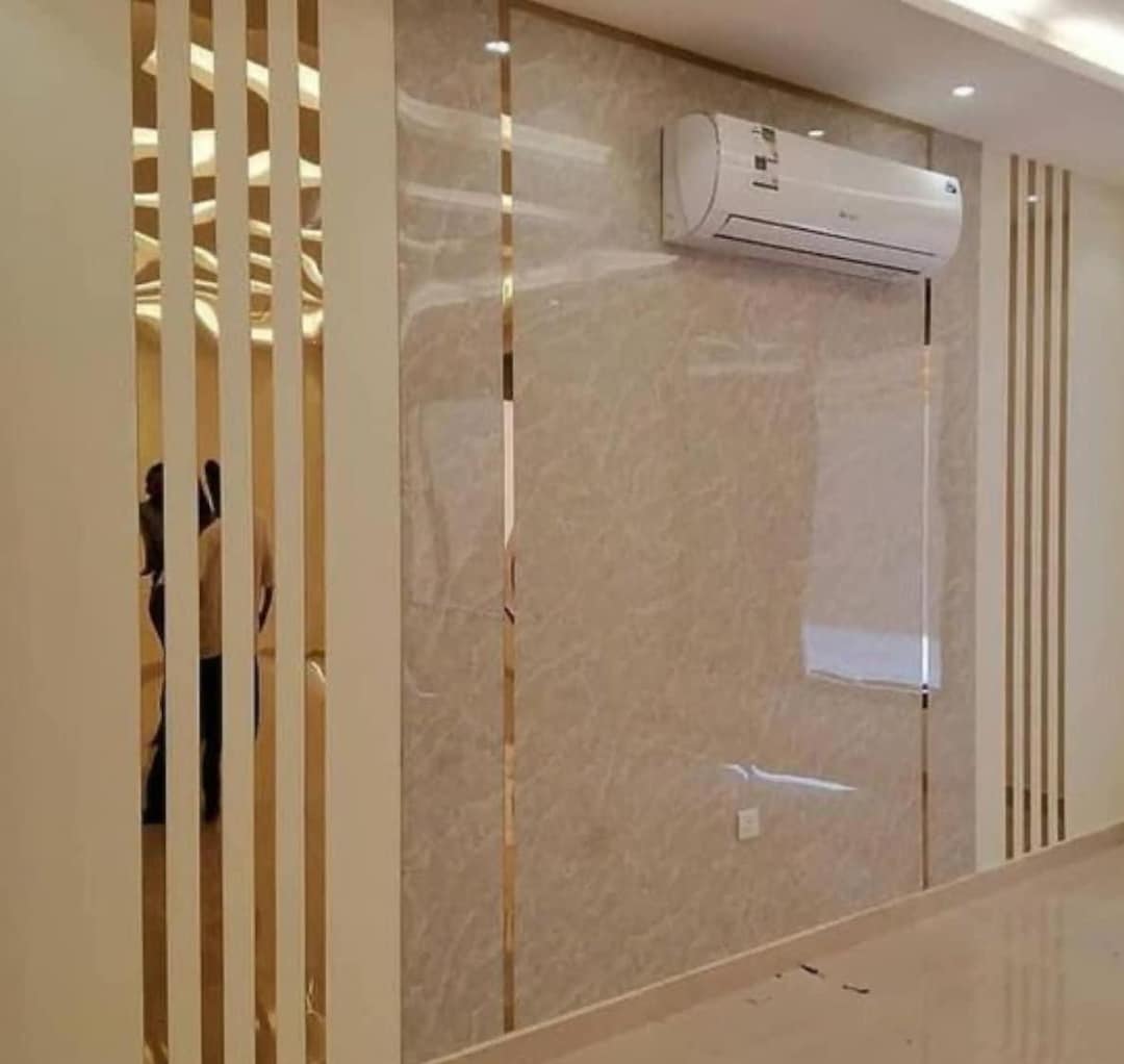 Mirror Gold Strip Wall Decor, Mirror Gold Molding, Wall Gold Stripes ...