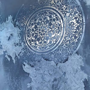 Stencil Mandala, Stencil Marocchino, Motivo Stencil da Parete, Stencil Mylar Fai da Te Riutilizzabile, Stencil per Decorazioni per la Casa, Parete Decorativa