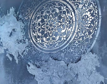 Mandala Stencil, Moroccan Stencil, Wall Stencil Pattern, Reusable DIY Craft Mylar Stencil, For Paint Home Decor Stencil, Accent Wall