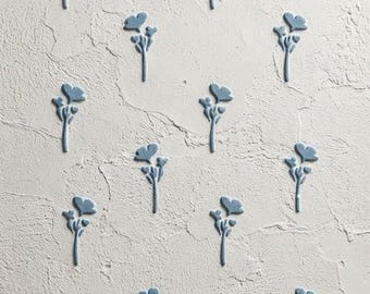 Wildflower Wall Stencil, Botanical Flower Border Stencil, Reusable Meadow Stencil for Painting, Floral Wall Stencil, DIY Home Decor