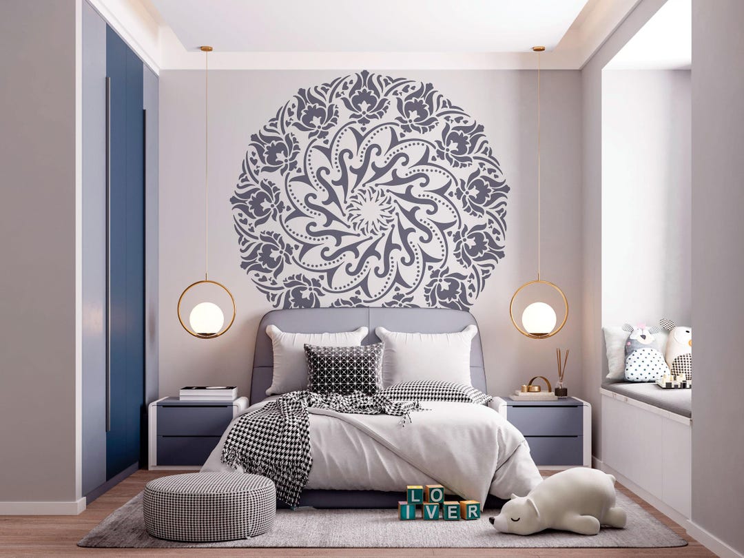 Mandala Stencil, Reusable DIY Craft Mylar Stencil, Rangoli Stencil ...