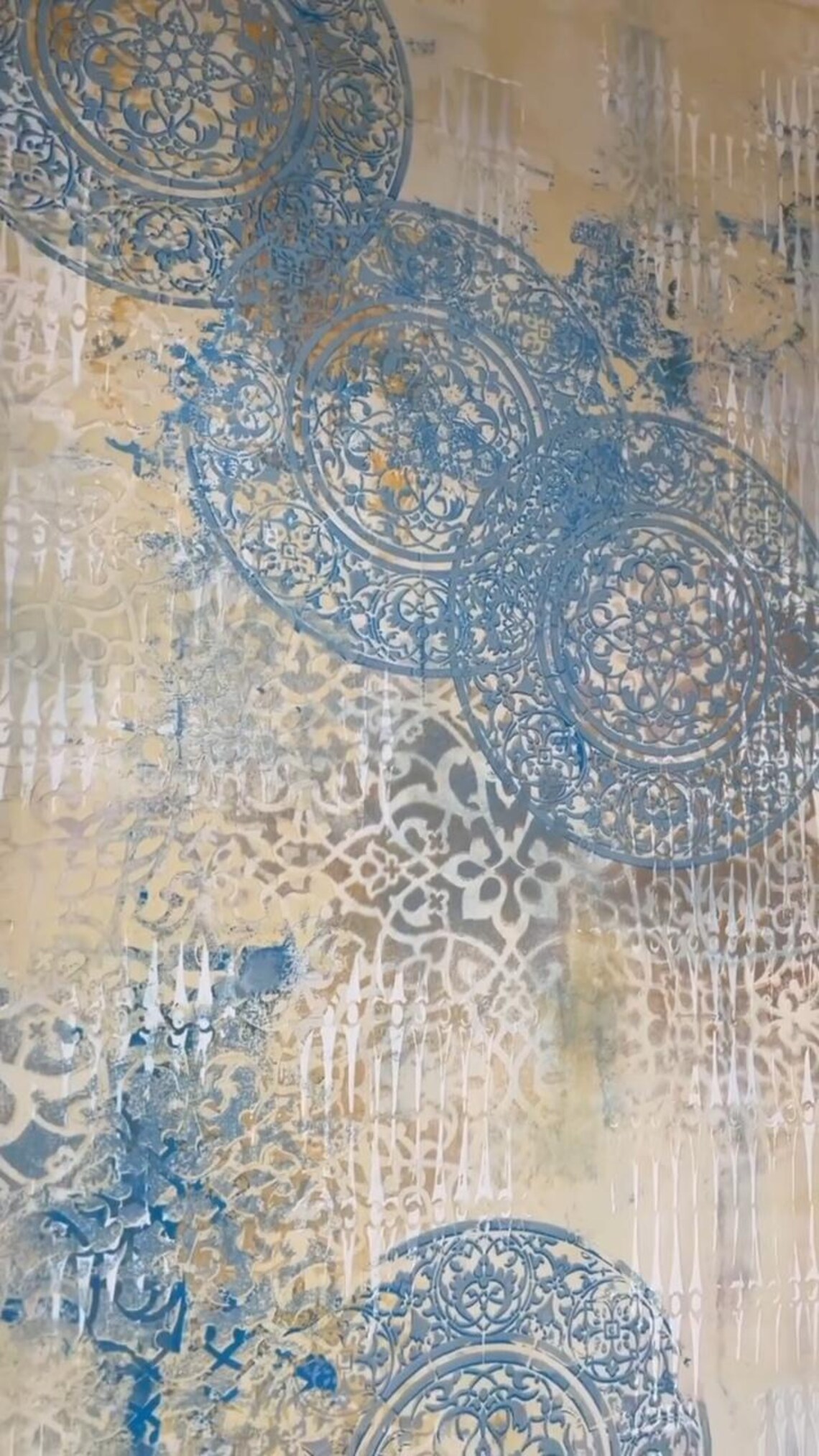 Geometric Stencil Set, Reusable Wall Stencils, Mandala and Pattern ...