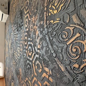 Juego de plantillas de pared, herramientas para manualidades de decoración del hogar, plantillas con patrones geométricos marroquíes, plantillas reutilizables para arte mural. imagen 6