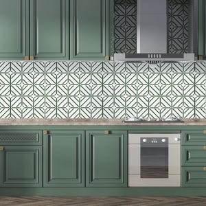 Geometric Wall Stencil Pattern, Kitchen Stencils, Boho Stencil for Painting Floors, Walls, Furniture, Concrete, Painting Bathroom Stencils