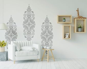 Geometric Stencil, Large Reusable Stencils, Wall Stencils For Painting, Floor Stencils Large, Large Geometric Wall Stencil for Painting