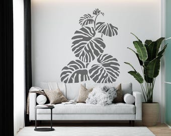 18 Stencil Floreali Per Pittura, Motivi Di Felci E Foglie Tropicali, Riutilizzabili, 8x15,5 Cm, Per Tela, Legno, Pareti E Fai-da-Te