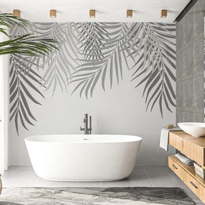 Pochoir feuille tropicale, grand pochoir branche d'arbre, pochoirs floraux pochoir feuille, motifs tropicaux et floraux, décoration d'intérieur réutilisable
