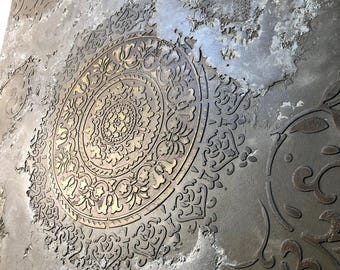 Round Mandala Stencil, Moroccan Stencil, MANDALA STENCIL for Walls, Reusable DIY Craft Mylar Stencil, Accent Wall, Harmony Mandala Stencil
