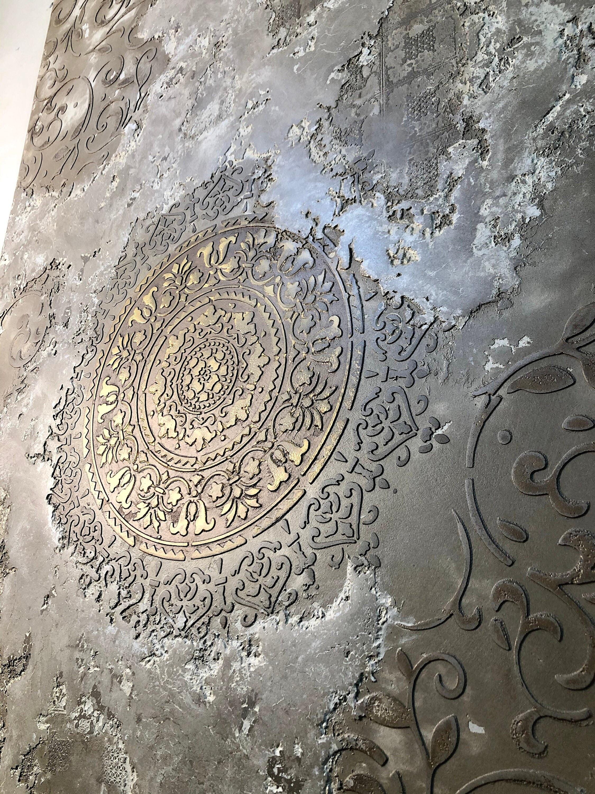 Round Mandala Stencil, Moroccan Stencil, MANDALA STENCIL for Walls, Reusable DIY Craft Mylar Stencil, Accent Wall, Harmony Mandala Stencil