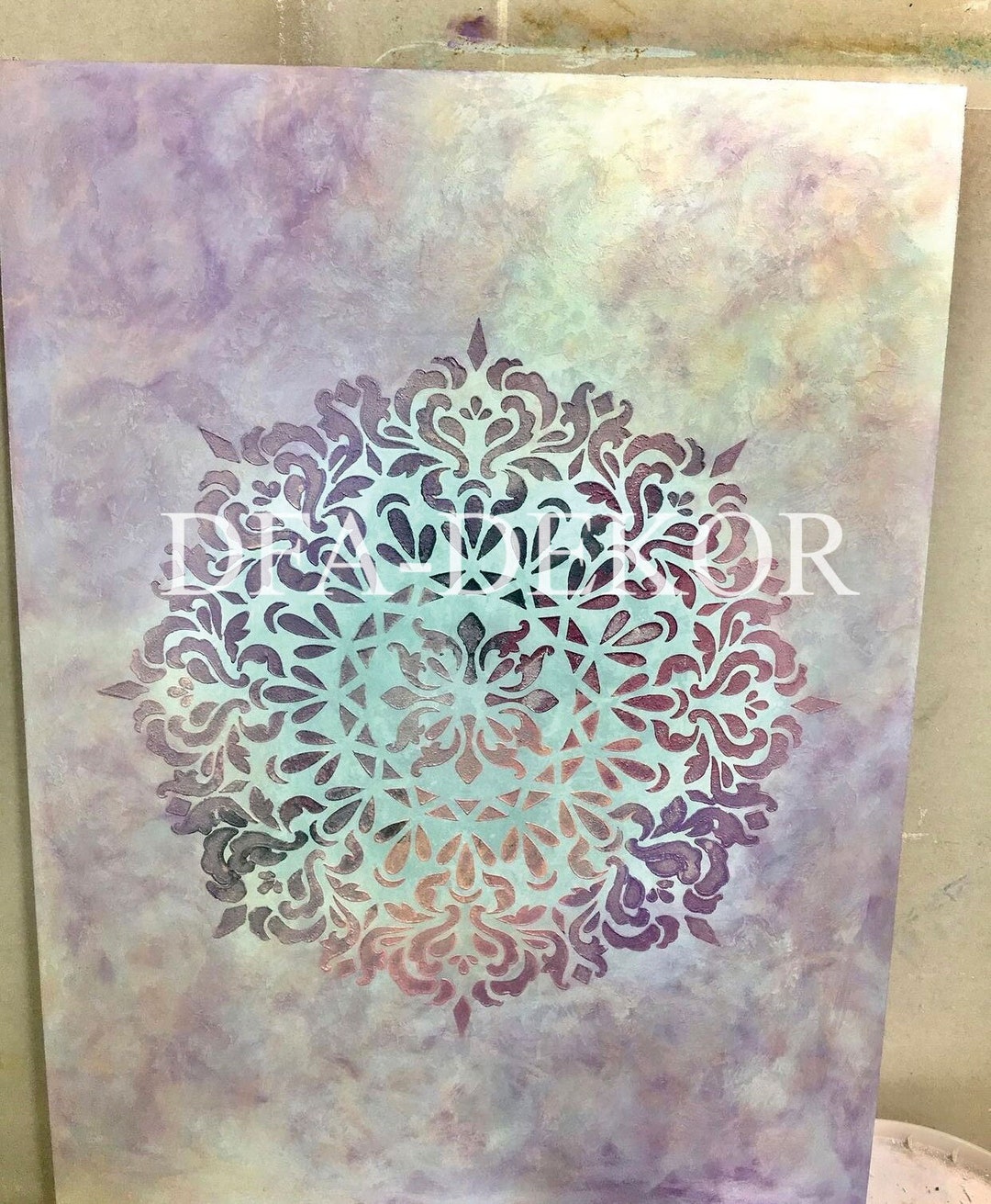 Mandala Round Stencils, Mandala Wall Stencil, Reusable DIY Craft Mylar ...