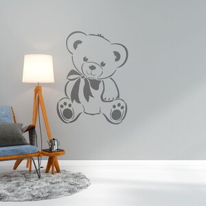 Teddy Bär Schablone, Wiederverwendbare Schablonen, Bär Schablone, Kunst & Handwerk Schablone, Woodland Stil Kinderzimmer Dekor