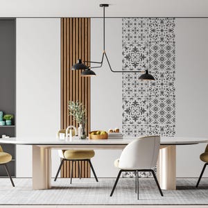 Mediterranean tiles seamless patter, Chelsea Tile Pattern Stencil,Tile Stencils, Bathroom/Kitchen Designs, Floor and Walls Stencils