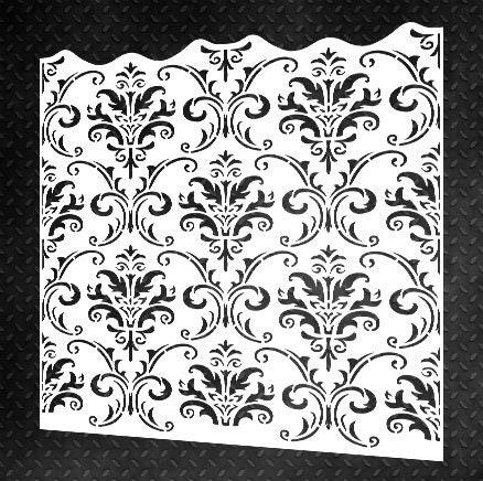 Damask Pattern Stencil for Wall Decor, DIY Wall Decor With Eastern ...