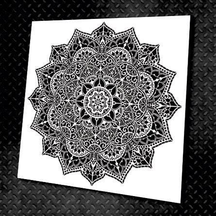 Wall Decorative Stencil, Mandala Pattern for DIY, Reusable DIY Craft ...