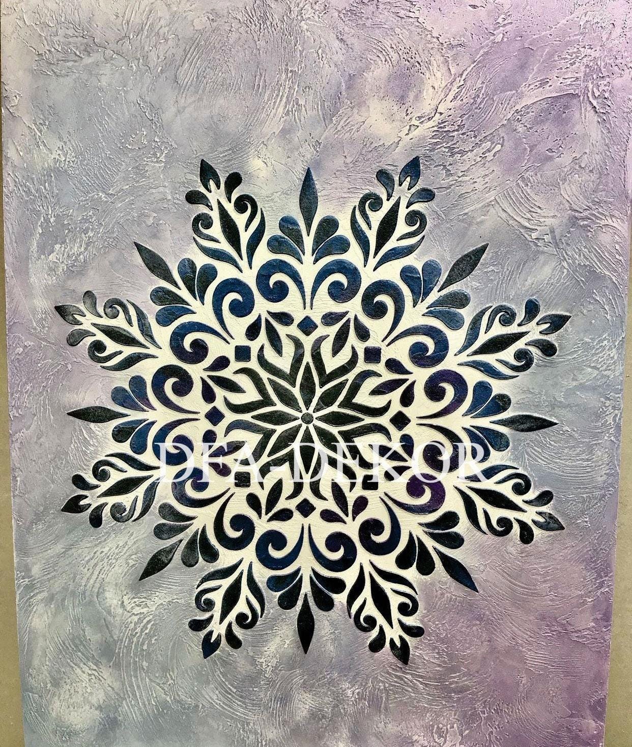 Mandala Wall Stencil for Painting, Reusable DIY Craft Mylar, Unique ...