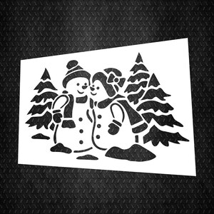 Snowman Stencil, Room Design with Snowman Stencil, Great Holiday Gift, Christmas Stencil, Holiday Stencil, Snowflake Stencil, Winter Stencil