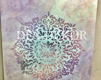 Mandala Round Stencils, Mandala Wall Stencil, Reusable DIY Craft Mylar Stencil, Mandala Wall Decor, Yoga Wall Art, Mandala Decor