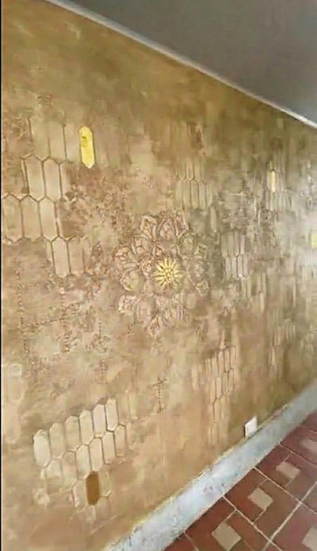 3-piece Wall Stencil Set, Moroccan Tile, Floral Mandala and Geometric ...