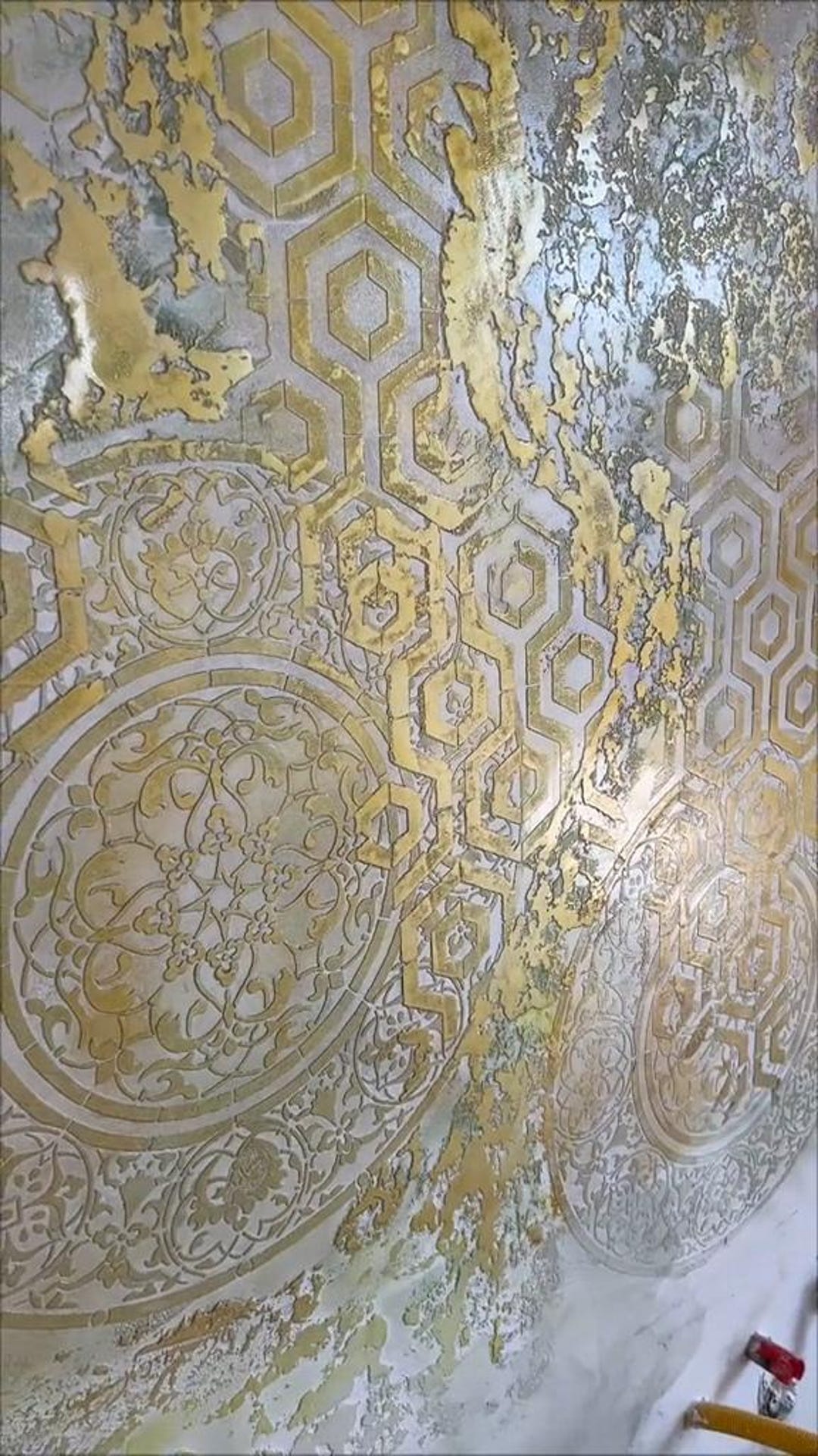 Wall Stencil Set for Plaster, Large Geometric Pattern Stencils ...