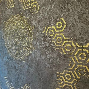 Round Mandala Stencil, Moroccan Stencil, MANDALA STENCIL for Walls ...