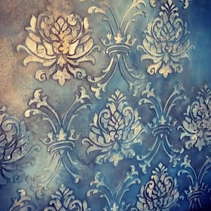 Damask Stencil Victorian Pattern Reusable Stencil for Walls Furniture Painting Decorative Stencil DIY Home Decor Vintage Wallpaper Effect