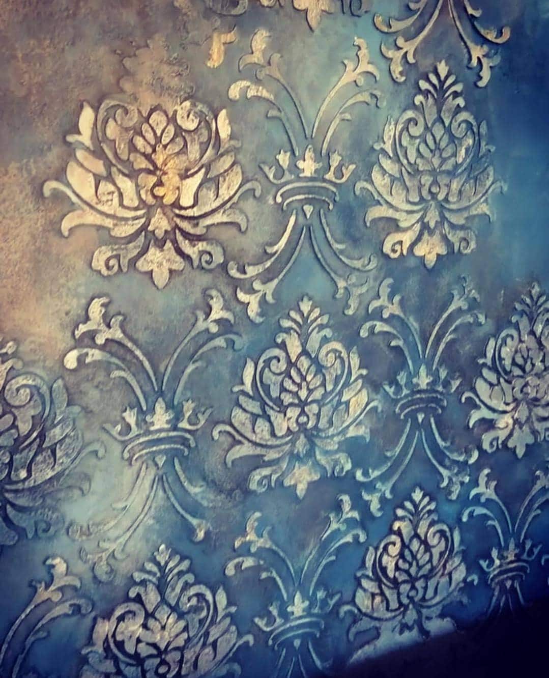 Damask Stencil Victorian Pattern Reusable Stencil for Walls Furniture Painting Decorative Stencil DIY Home Decor Vintage Wallpaper Effect