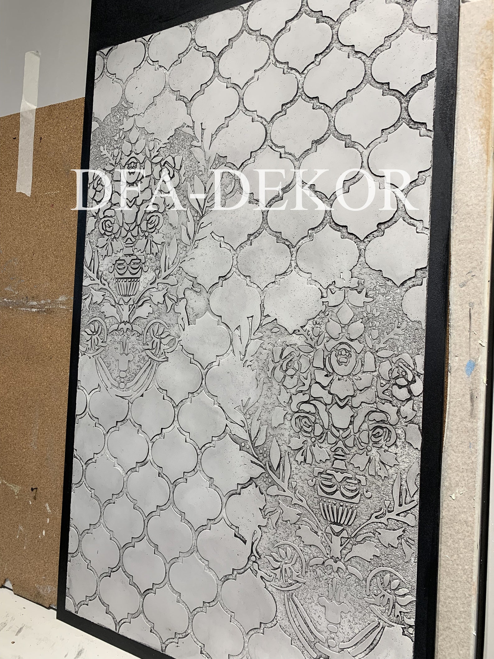Modern Wall Stencil, Reusable Wall Stencil, Oriental Pattern Stencils, Print Painting Stencil ...