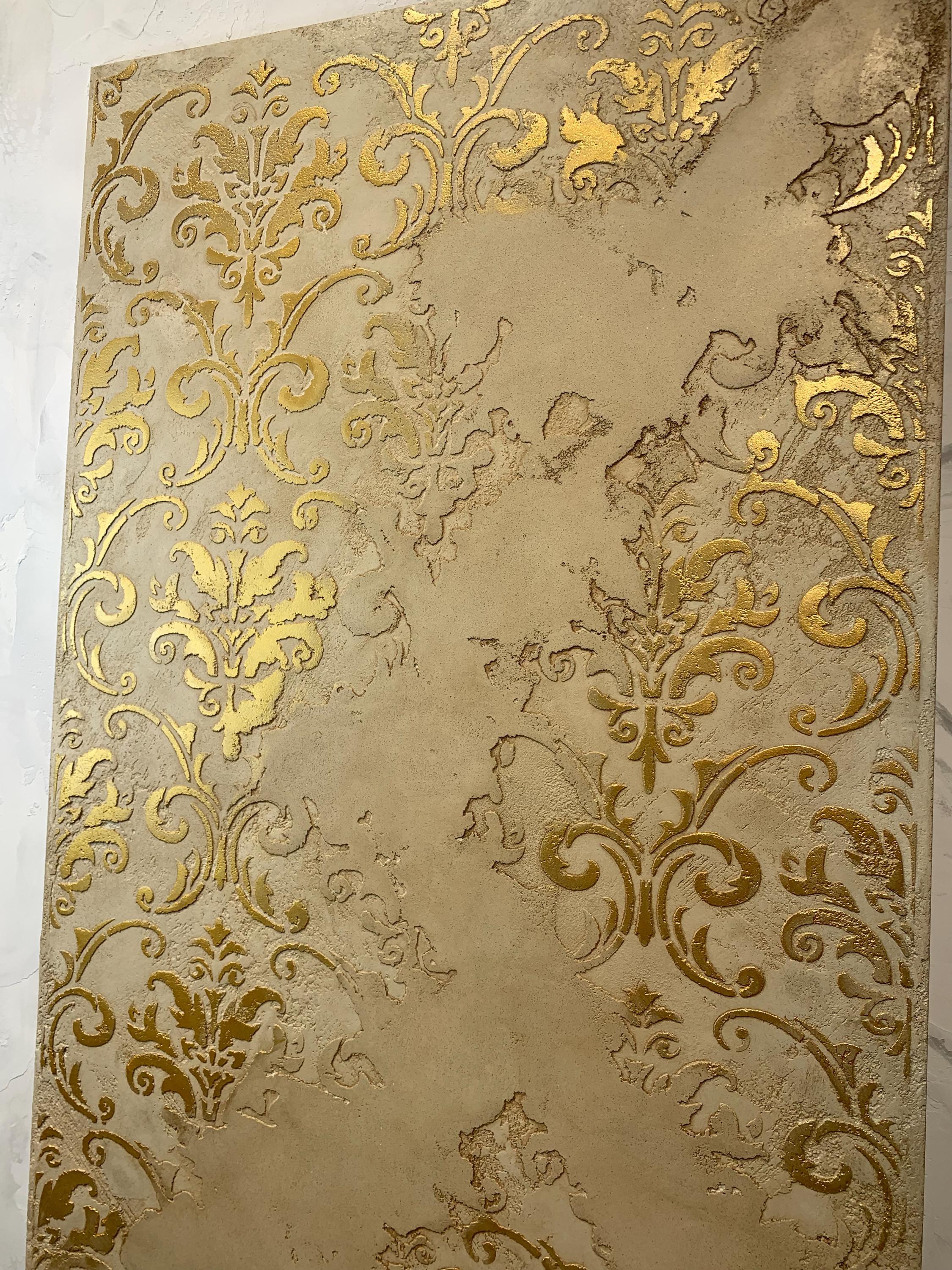 Damask Pattern Stencil for Wall Decor, DIY Wall Decor With Eastern ...