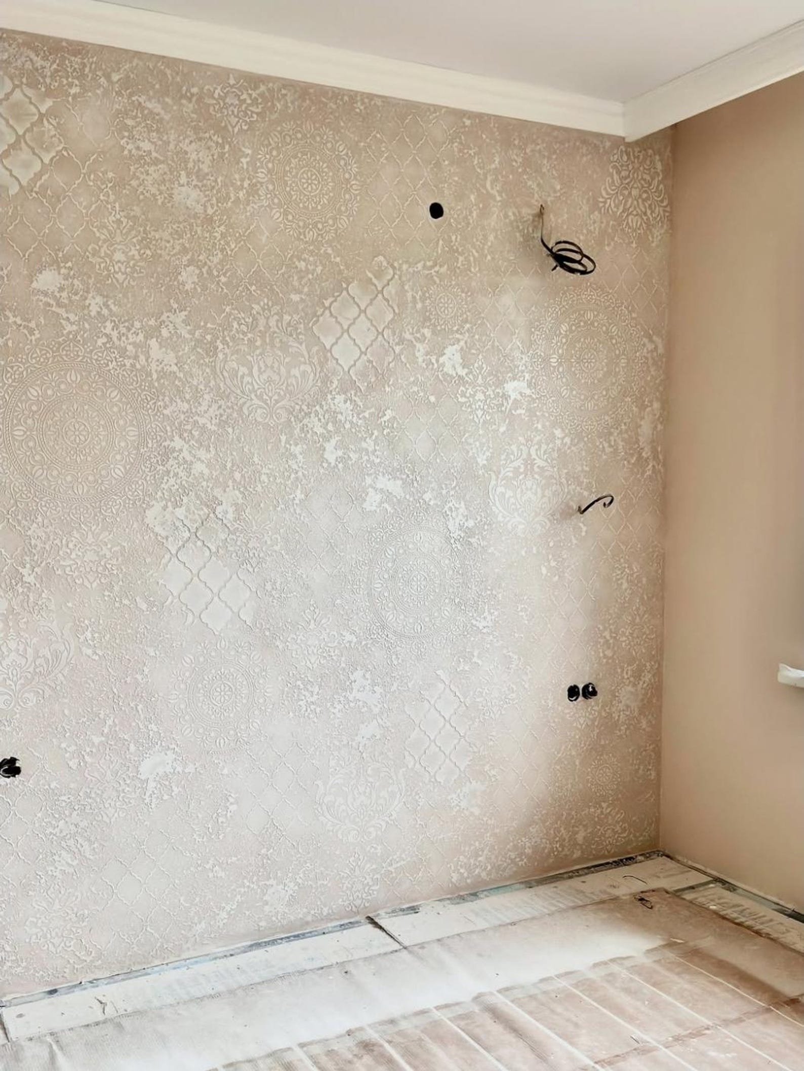 Wall Stencil Set, Damask Oriental Wall Stencil Set, Eastern Moroccan ...