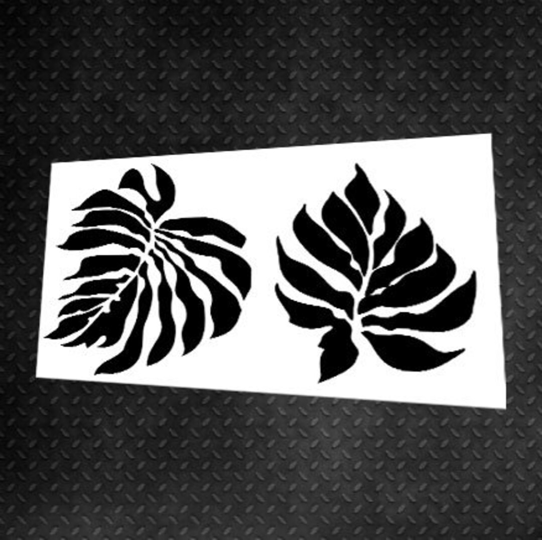 Tropical Leaves Stencils, Decor for Showers, Reusable Template, JUNGLE