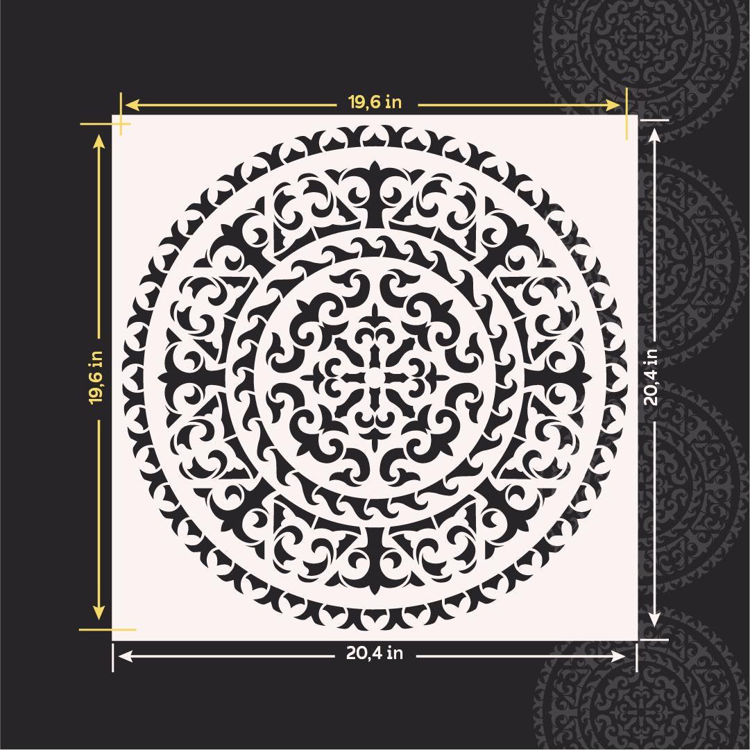 Stencil Mandala ART DECOR, Decorative Wall and Furniture Template ...