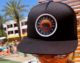 California Soul Retro Flatbill Foam Trucker Snapback Hat