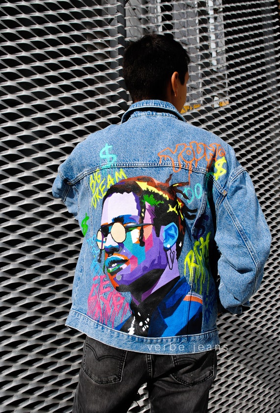 Buy Hand Painted Denim Jacket / Jean Jacket / Fashion / Hypebeast